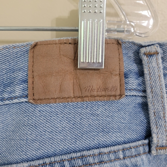 Madewell Baggy Tapered High Rise Blue Denim Jeans Size 32 100% Cotton - Picture 9 of 14